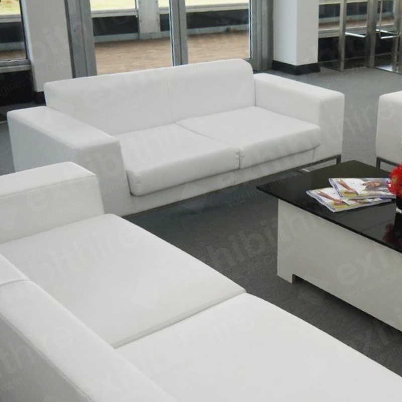 Lay Sofa - White Leather