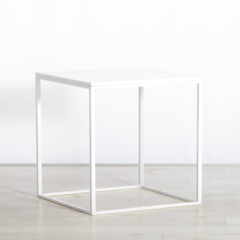 Box Frame Medium Table White 460 x 700 x 720 (h)