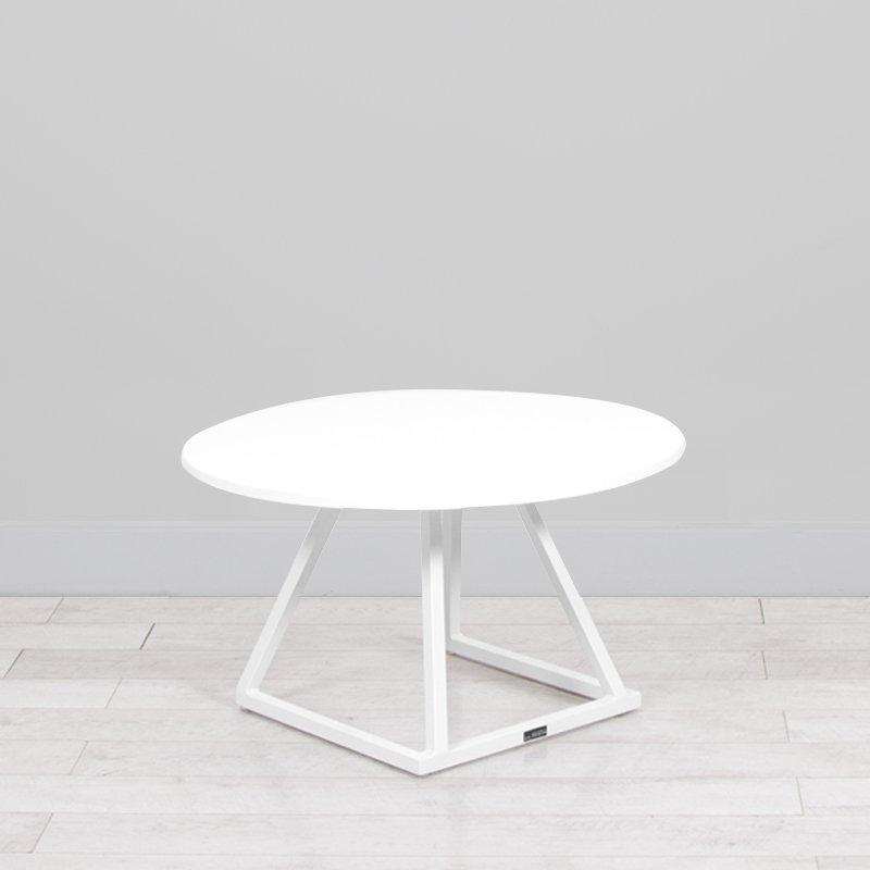 Dallas Round Coffee Table - White
