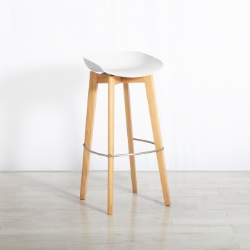 Low White Modular Esme Stool