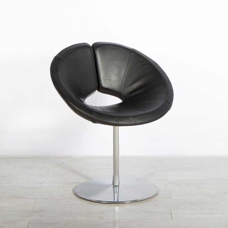 Little Apollo Chair - Black Leather