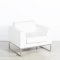 Lay Armchair - White Leather