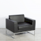 Lay Chair Black Leather