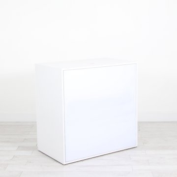 Illuminated Reception Counter White 1000 x 600 x 1000