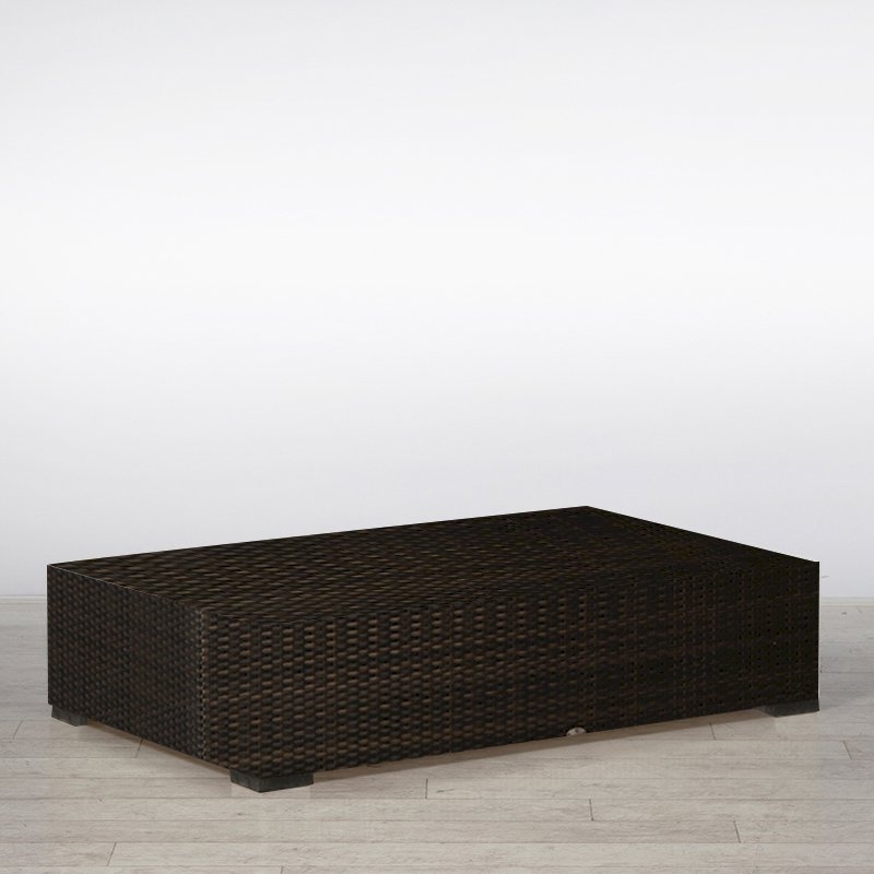 Rattan Coffee Table Large Brown