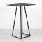 Dallas Square Poseur Table - Black