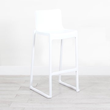 Kansas Linking Bar Stool - White