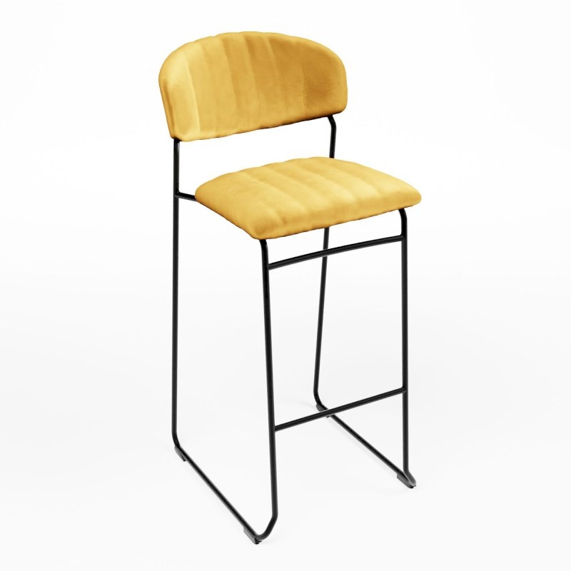 Ski Bar Stool - Gold