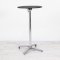 600mm Black Round Poseur Table - Chrome Frame