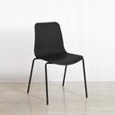 Curve Stacking Chair - Black