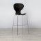 Black Plastic Stacking Stool