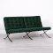 Barcelona Style Sofa - Green Velvet (available from 5th July)
