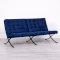 Barcelona Style Sofa - Blue Velvet (available from 5th July)