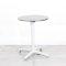 600mm Chrome Round Bistro Table - White Frame