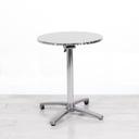 600mm Chrome Round Bistro Table - Chrome Frame