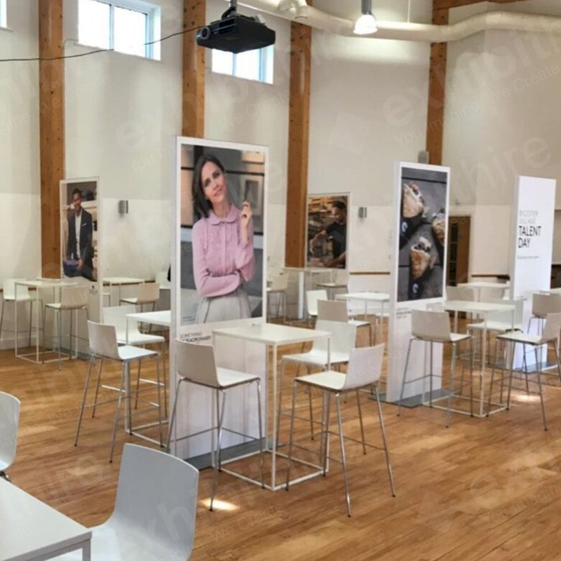 Box Frame High Table White 600 x 600 x 1020h