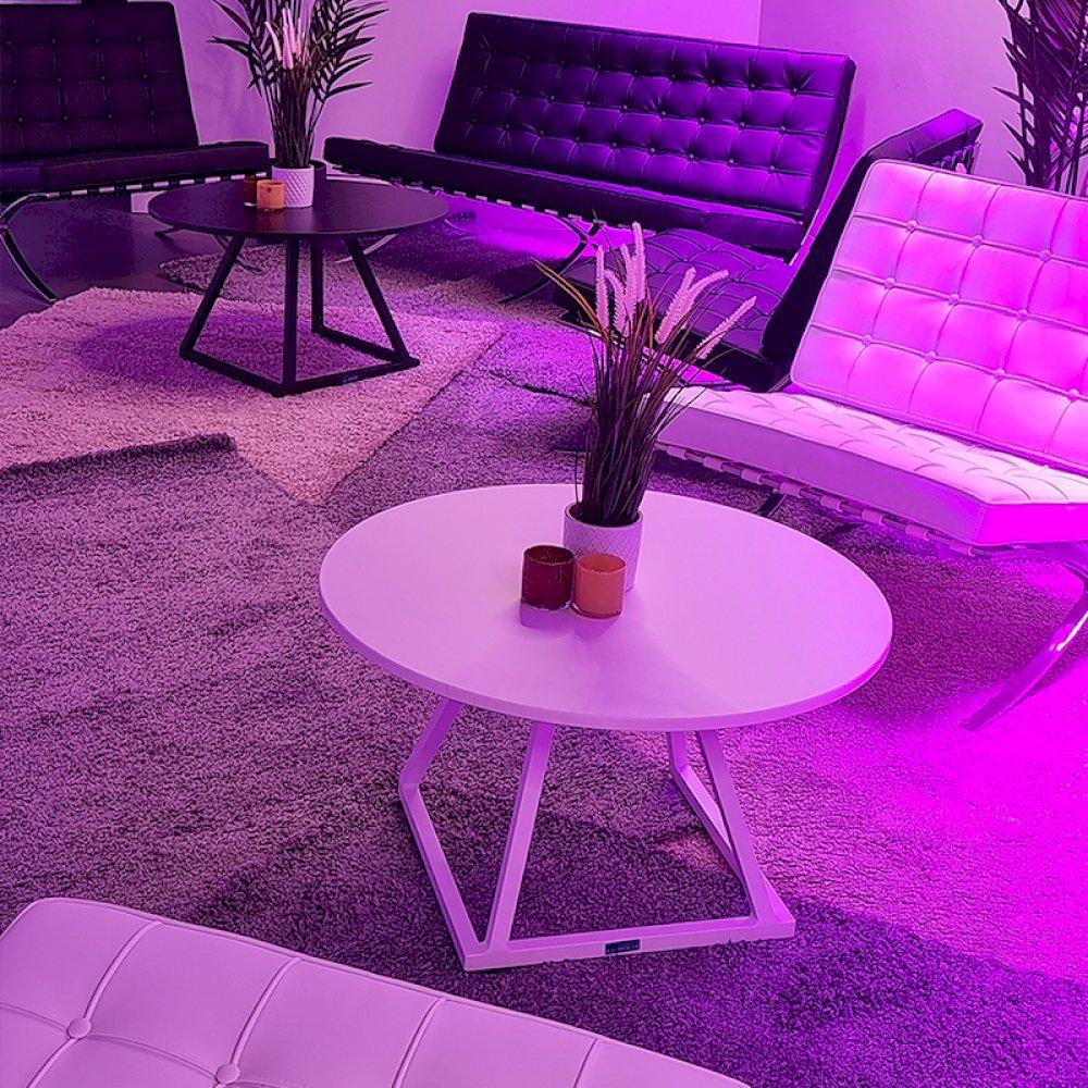 Create a VIP area using our Barcelona style soft seating teamed with Dallas coffee tables.