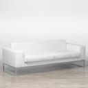 Lay Sofa Large - White Leather