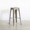 Silver Tolix Style Bar Stool