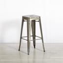 Silver Tolix Style Stool