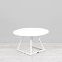 Dallas Round Coffee Table - White