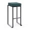 Nevada Bar Stool - Black Base Green Pad