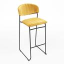 Ski Stool - Gold