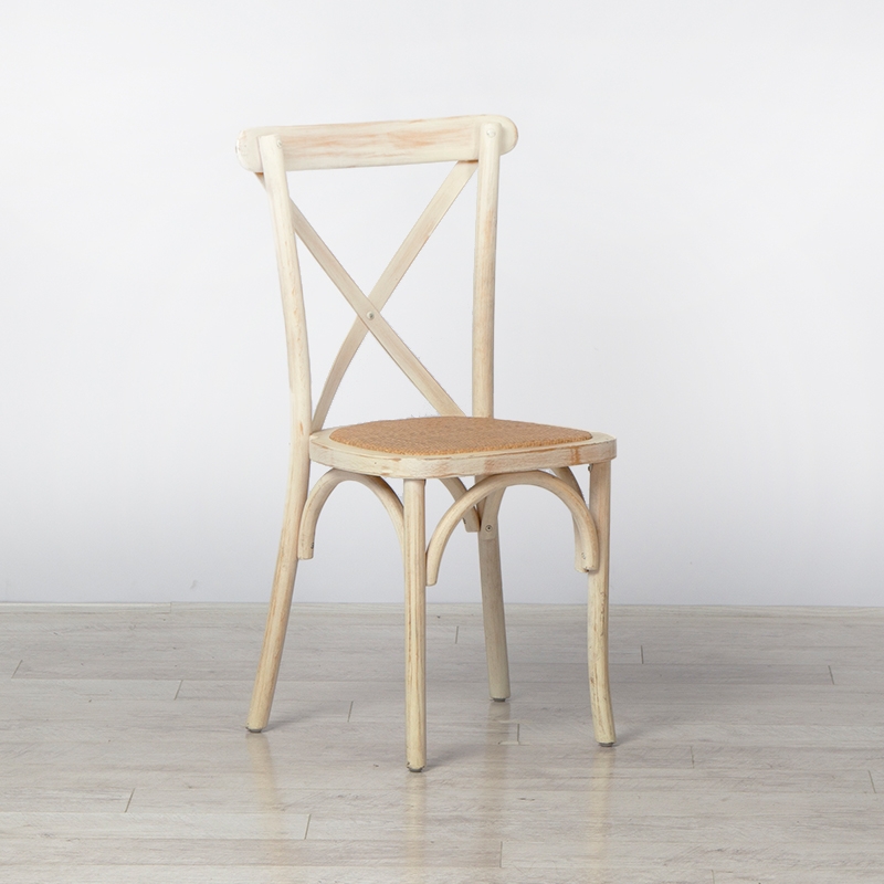 Limewash Cross Back Chair