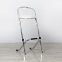 Chrome Stool - White Pad