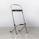 Chrome Stool - Black Pad