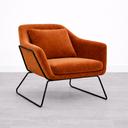 Compton Armchair - Orange Velvet