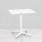 700mm White Square Bistro Table - White Frame