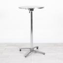 600mm Chrome Round Poseur Table - Chrome Frame