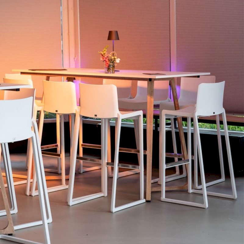 Boston Poseur Table - White