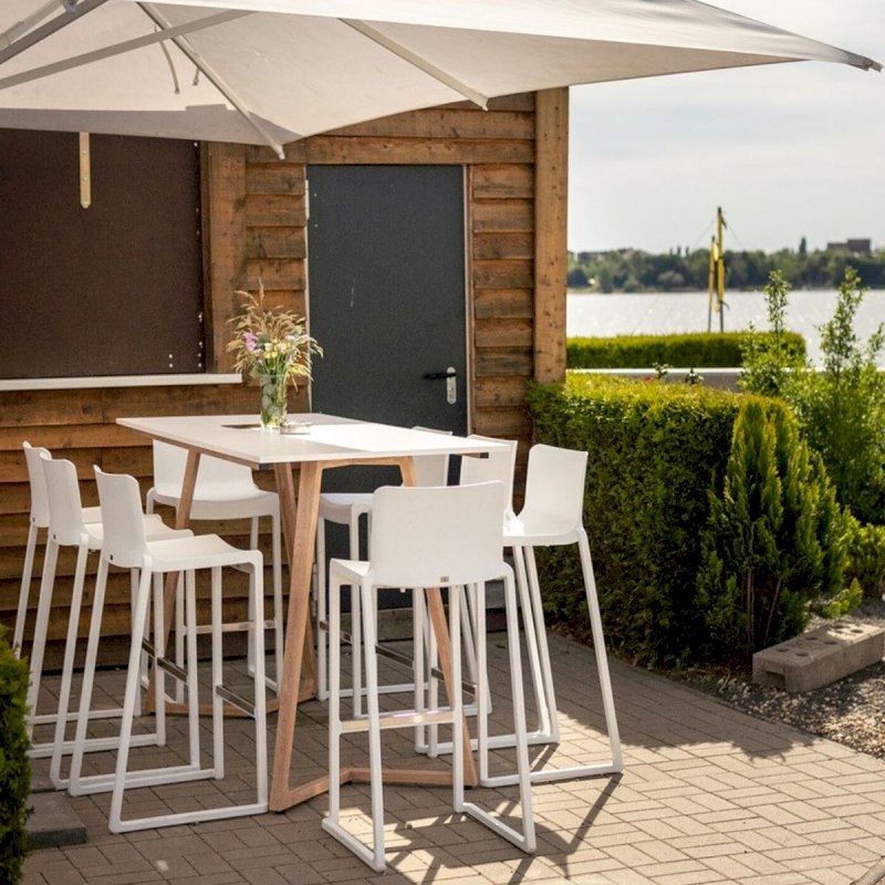 Boston Poseur Table - White