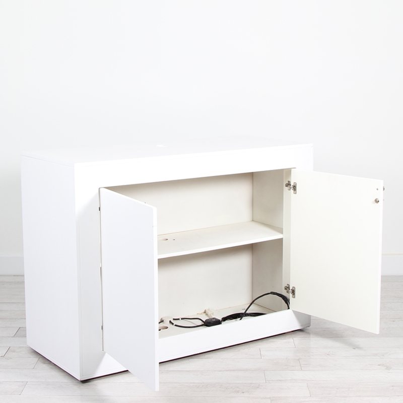 Illuminated Reception Counter White 1400 x 600 x 1000