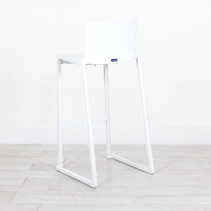 Kansas Linking Bar Stool - White