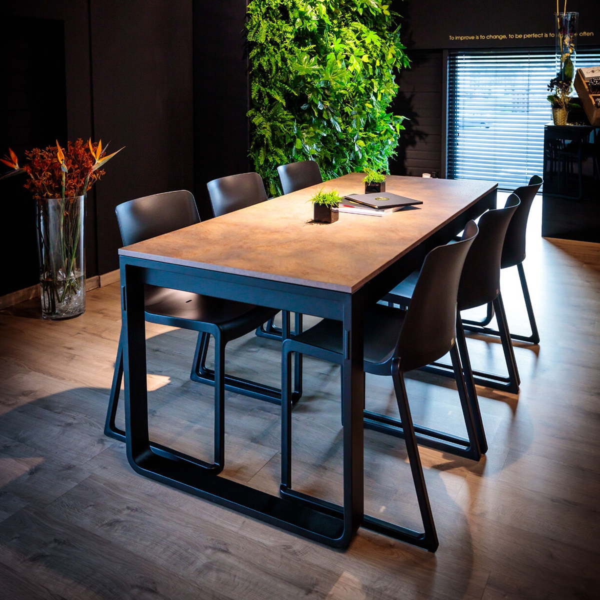 Kansas Linking Chair - Black