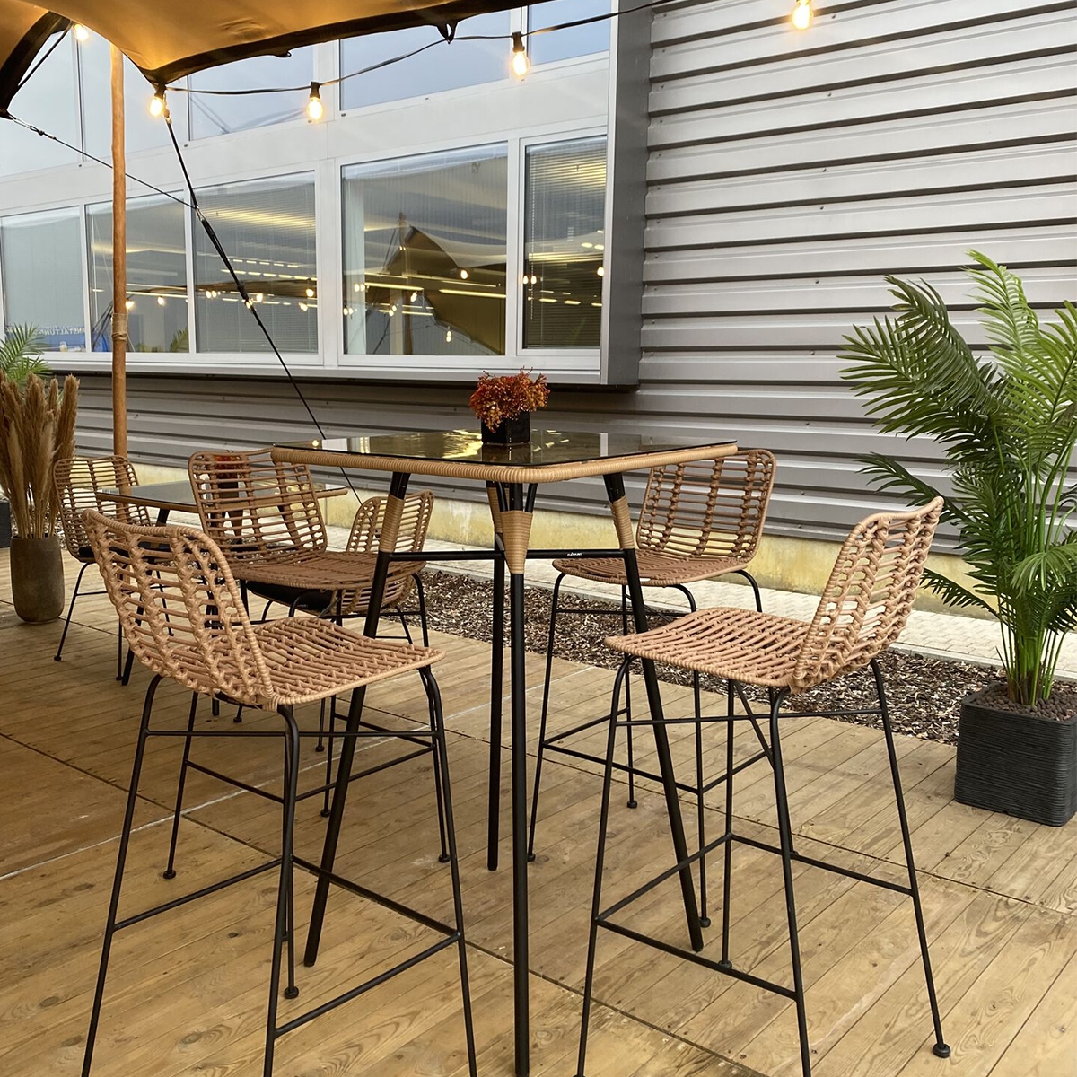 Miami Poseur Table - Natural