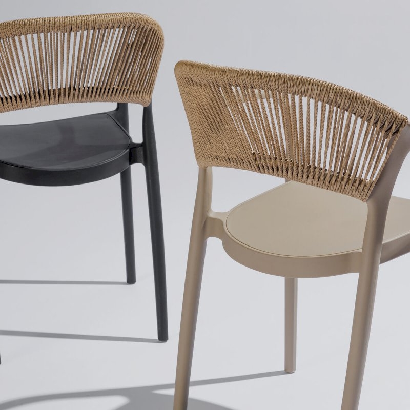 Loop Stacking Chair - Black