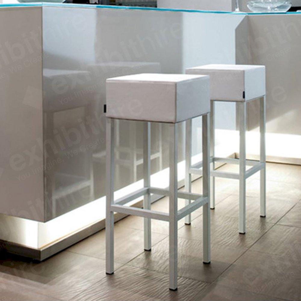 The Cube Stool is a modern and fresh seating solution that looks great at exhibitions.