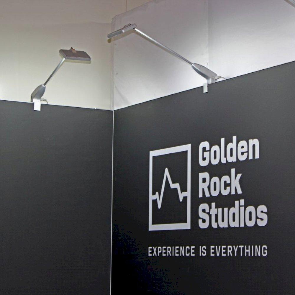 Our LED Display Spotlight clamps on to your exhibition stand and provides the perfect amount of light to graphics and display panels.