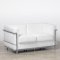 2 Seater Corbusier Sofa - White