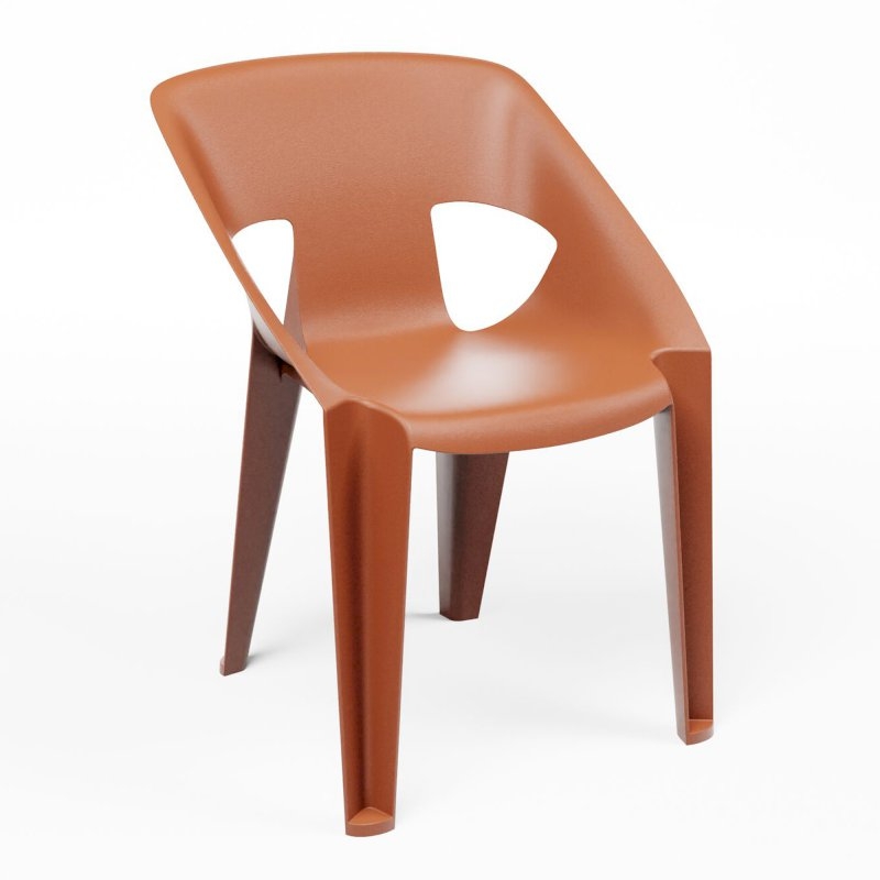 Ark Stacking Chair - Terracotta