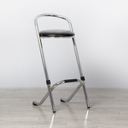 Chrome Bar Stool - Black Pad