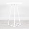 Dallas Round Poseur Table - White