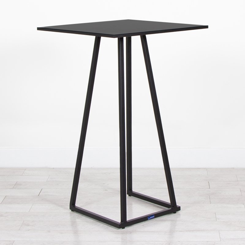 Dallas Square Poseur Table - Black