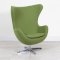 Egg Chair - Green Fabric