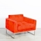 Lay Armchair - Burnt Orange Velvet