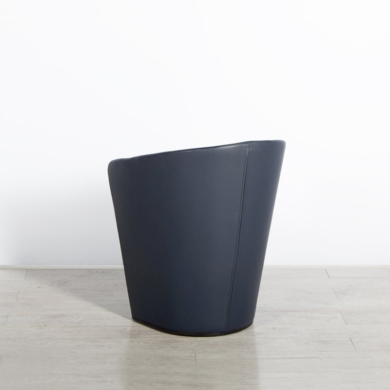 Brandy Chair Blue Leather